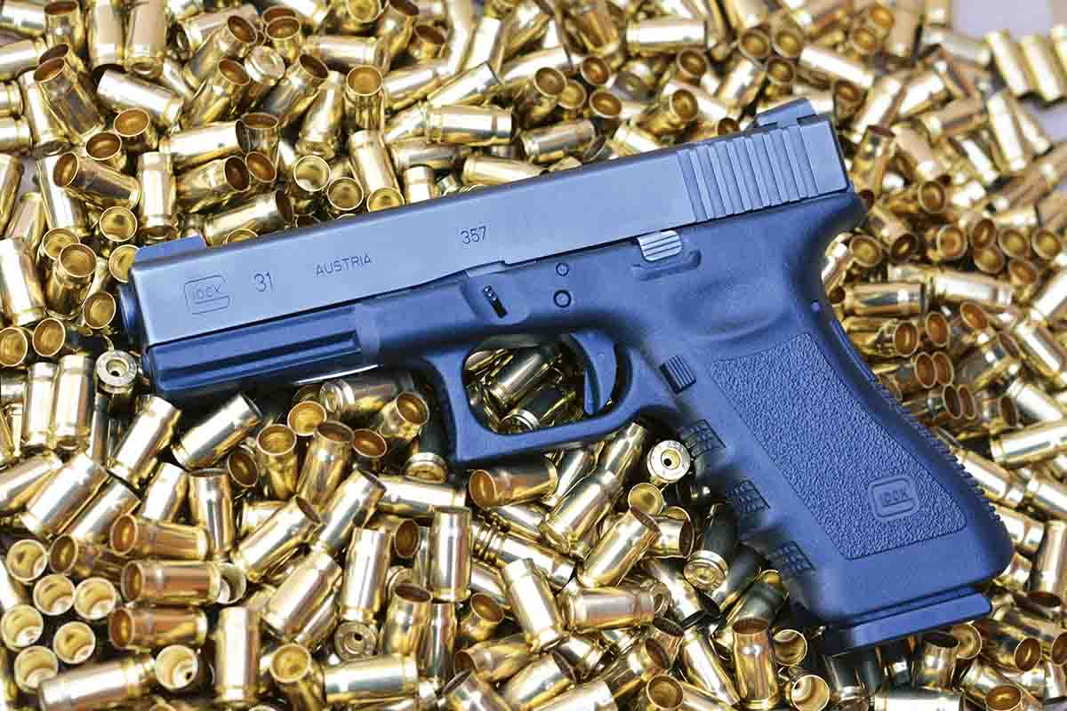 A Glock 31 chambered in .357 Sig was used to develop handload data. It proved reliable and produced respectable accuracy.